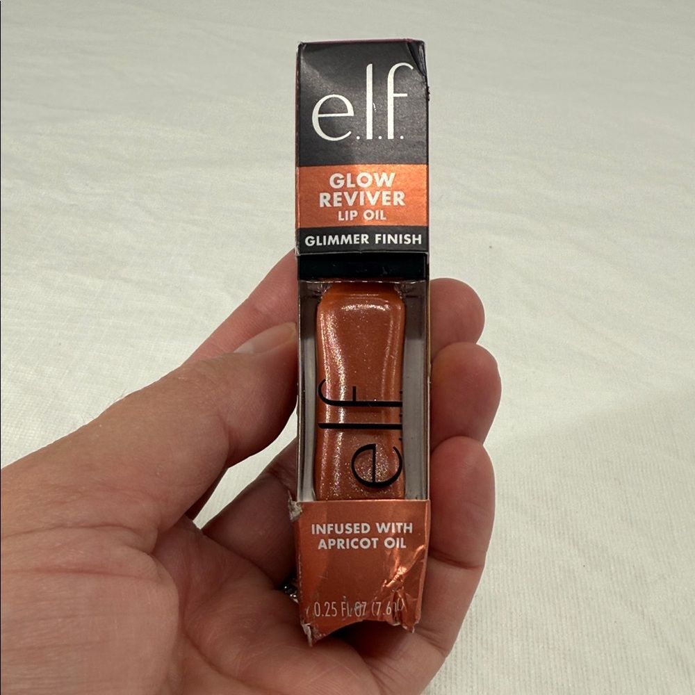 e.l.f. Glow Reviver Lip Oil Glimmer Finish Super-Neutral 0.25 fl oz
